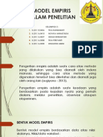 Kel 5 Model Empiris Dalam Penelitian-1-1