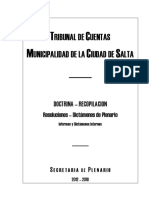 Recopilacion Doctrina 2012 2018Tribunal de Cuentas Resoluciones y Dictamenes