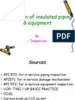 Inspection of Insulated Piping & Equipment Guidelines