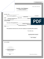 CS Form No. 33-A Revised 2018 Appointment Form - Regulated