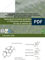 Exploring The Secondary Metabolism in Trichomes of Salvia Fruticosa and Rosmarinus Officinalis: The Case of Carnosic Acid