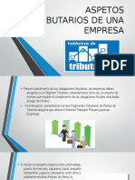 ASPETOS TRIBUTARIOS DE UNA EMPRESA - Odp