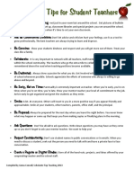 Student Teacher Tips PDF