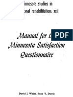 Manual de Satisfaccion de Minnesota