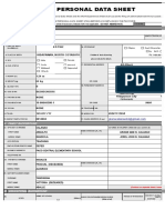 CS Form No. 212 Revised Personal Data Sheet (Mamang)