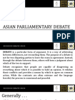 Asian Parliamentary Debate