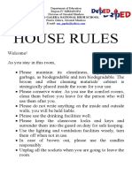 Puerto Galera National HS House Rules