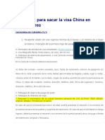 Requisitos Para Sacar La Visa China en Buenos Aires