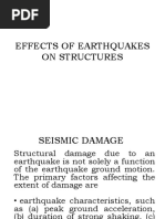 Effects of Earthquakes On Structures