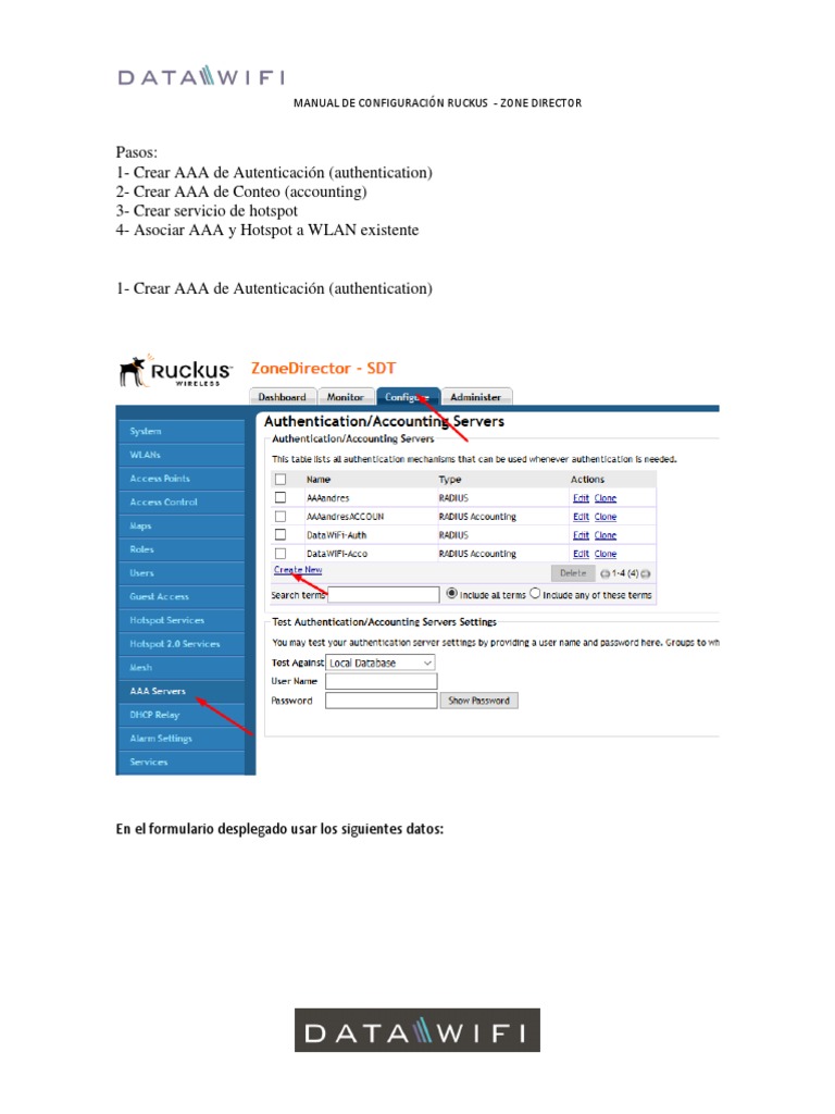 Configuración Ruckus ZoneDirector 1200 | PDF | LAN inalámbrico ...