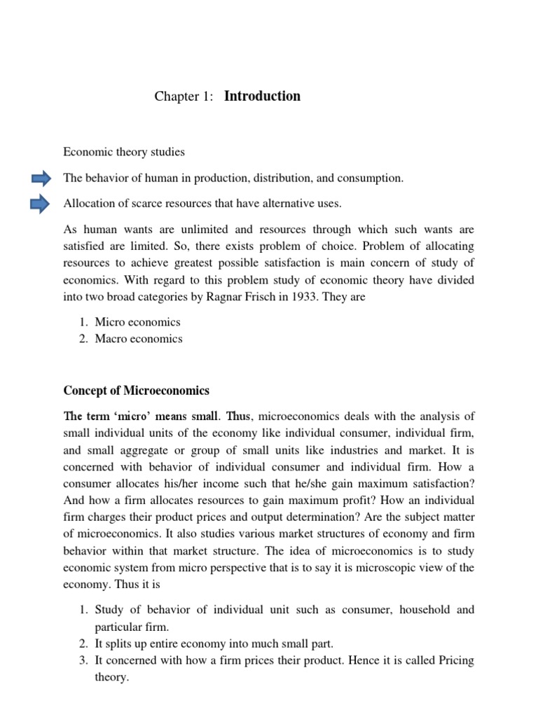 Introduction to Microeconomics | PDF | Microeconomics | Economics