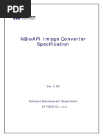 EN eNBSP SDK NBioAPI-ImageConverter