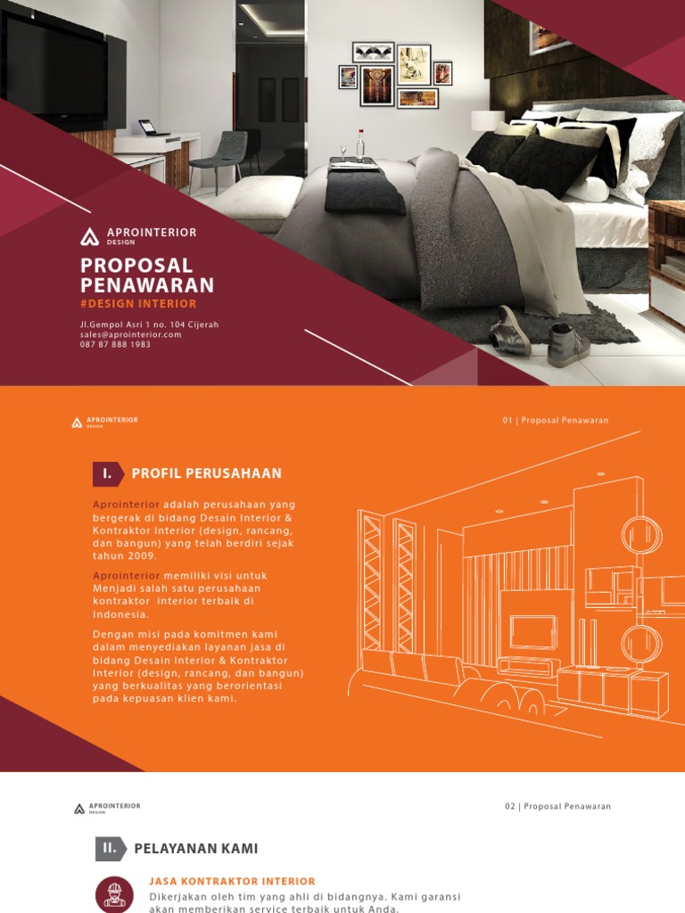 Proposal Penawaran Desain Interior | PDF