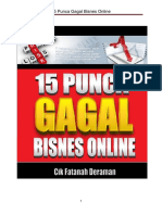 15 Punca Gagal Bisnes