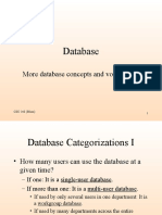 Database: More Database Concepts and Vocabulary