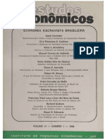 Estudos Econômicos v. 13 N. 1 (1983) - Economia Escravista Brasileira