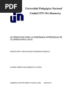 Alternativas para La E-A de La Lengua en La Escuela