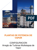 Centrales térmicas: Configuración de turbinas de vapor