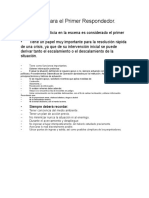 Guía para El Primer Respondedor. Apuntes.