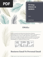 Emails and Memos