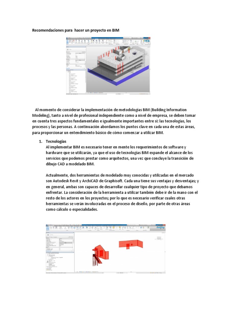 Guía para Implementar BIM Efectivamente | PDF | Autodesk Revit | Software