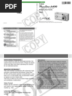 Canon PowerShot A400 - Manual Do Usuário