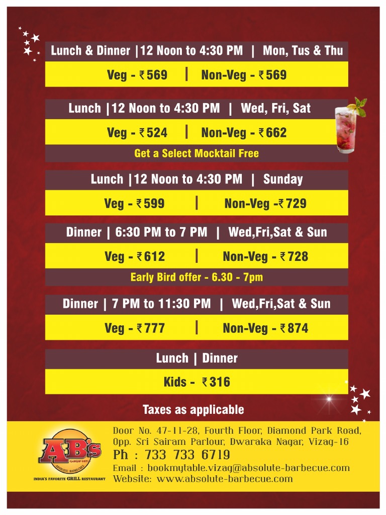 Abs Vizag Rate Card PDF