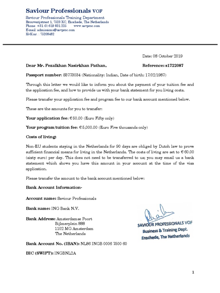 Sp Invo Mrfhan Fee Banking