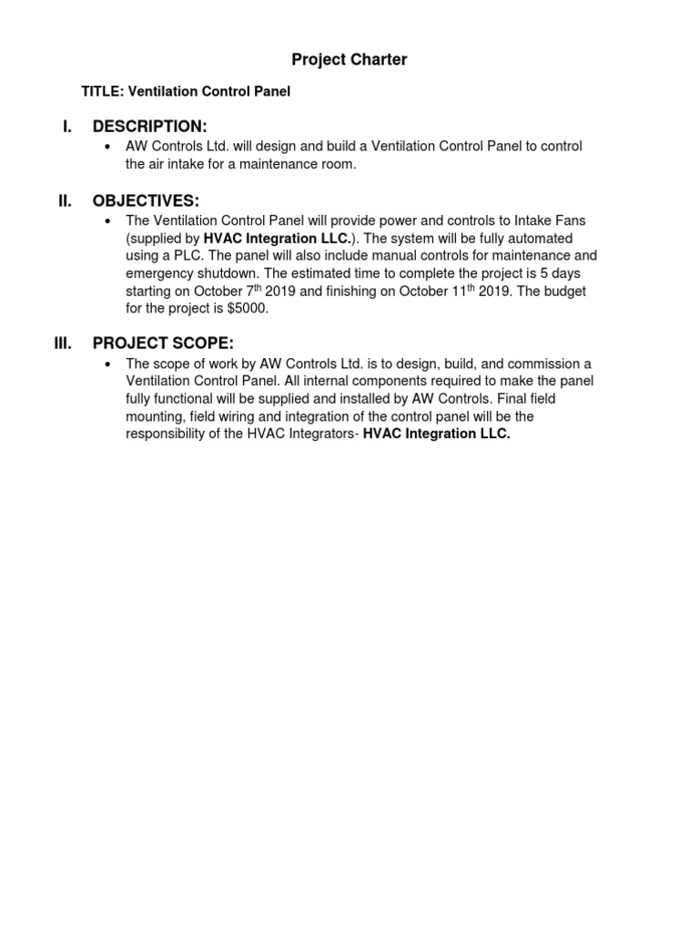 Ventilation Control Panel Project Plan | PDF | Switch | Ventilation ...