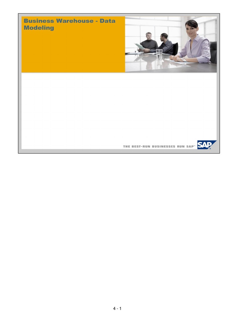 Business Warehouse - Data Modeling PDF | PDF | Database Index | Databases