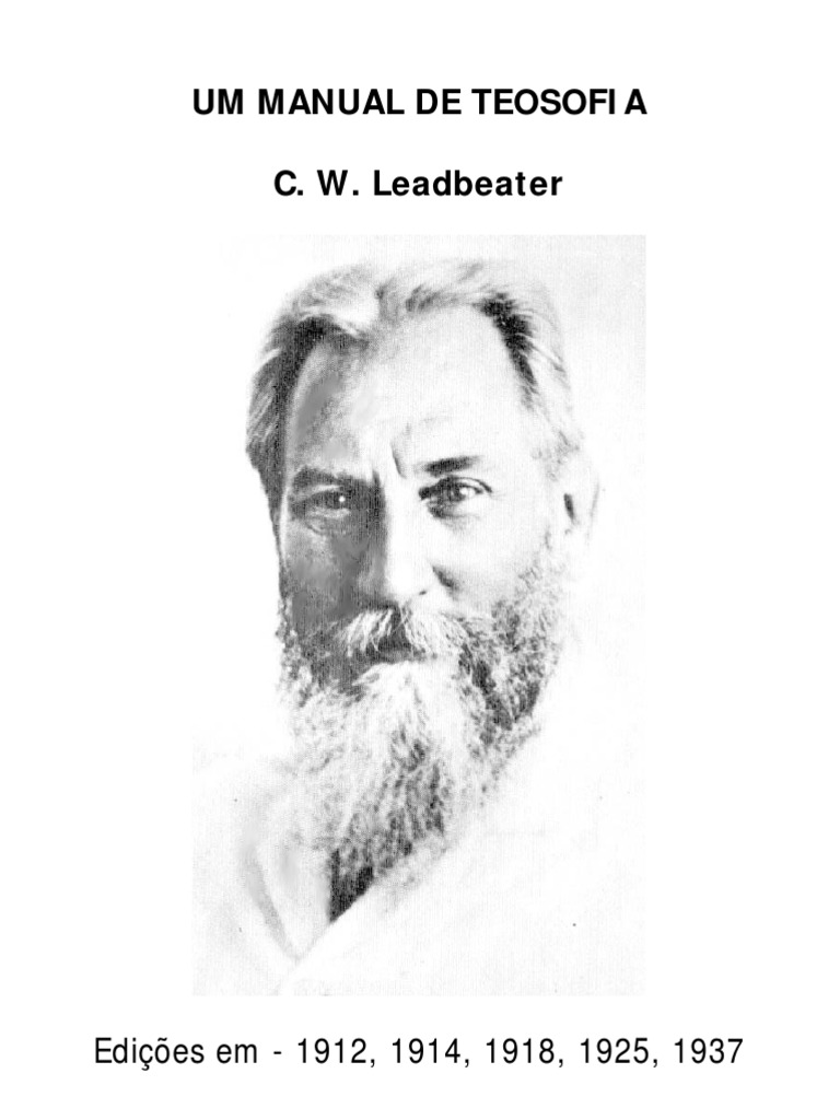 CW Lead Beater Um Manual de Teosofia (Formato A6) PDF Helena Blavatsky Teosofia