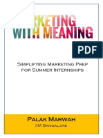 Marketing With Meaning - Palak Marwah