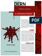 Project Javelin - Campaign Primer