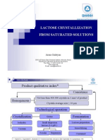 Lactose Crystallization From Saturated Solutions: Aram Galstyan