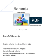 Ekonomija Uvod U Vježbe Kolegij