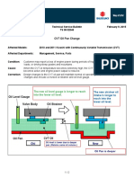 Suzuki Kizashi Boletin de Servicio CVT Oil Pan Shape Change