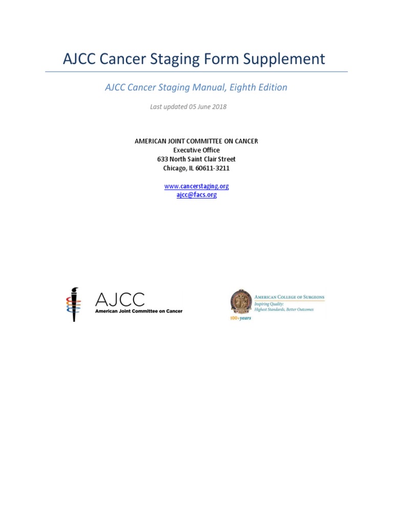AJCCCancer Stagingedisi 8 | PDF | Lymphoma | Head And Neck Cancer