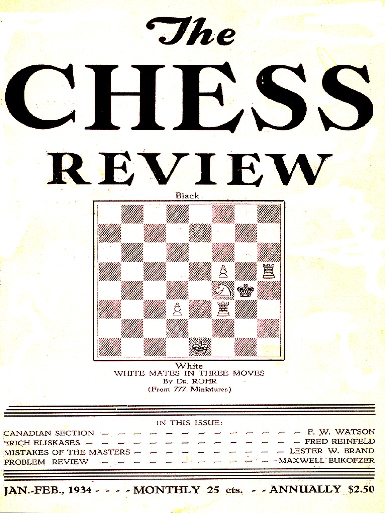 Chess Review 1934 Pdf