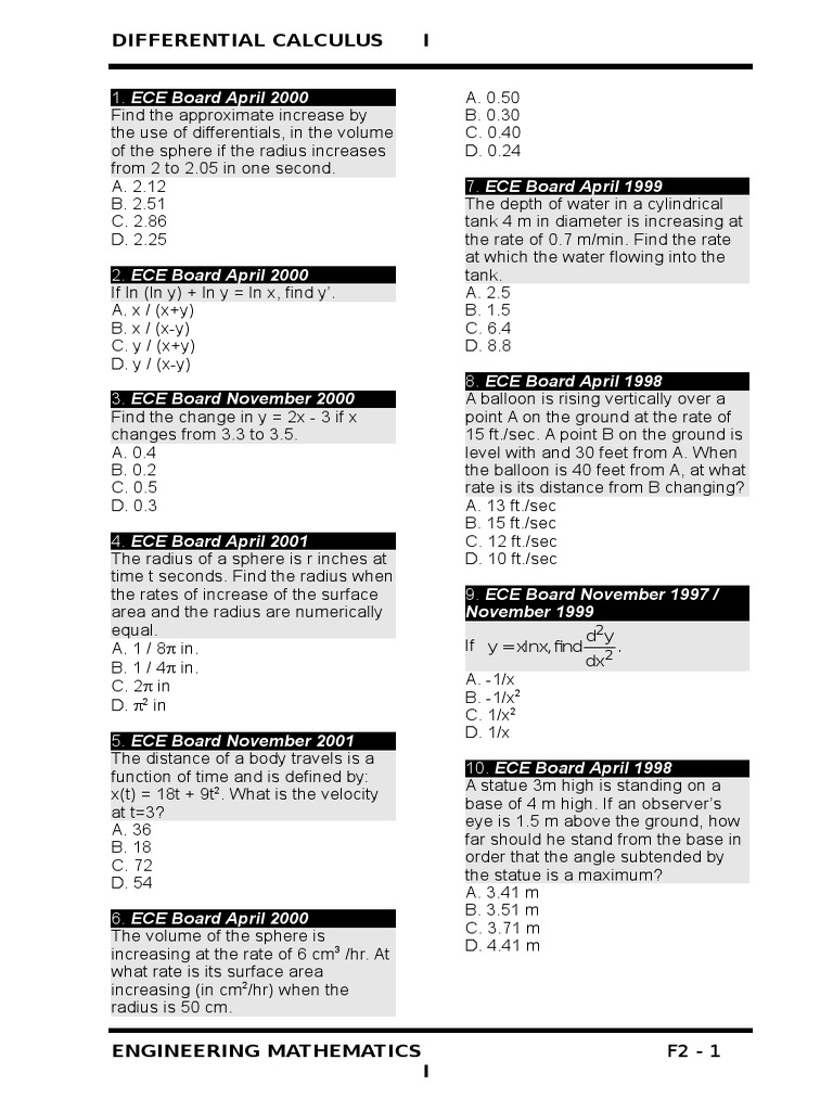 Dif Cal Differential Calculus Derivative