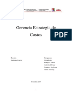 Gerencia Estrategia de Costos