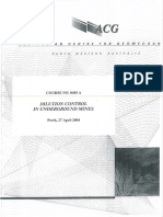 Dilution Control in Underground Mines PDF