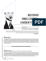 Valery, O. (2000) Reflexiones Sobre La Escritura A Partir de Vygotsky