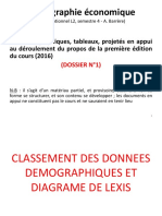 Tableaux Et Graphiques Accompagnant Le Cours de Démographie Économique, DOSSIER N°1 (Version Provisoire) PDF