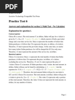 Sat Practice Test 6 Math No Calculator Answers Assistive Technology