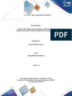 Plan organizacional y financiero para automatización industrial