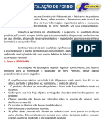 Manual de instalação de forros