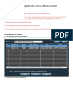 How To Upgrade The Camera Software Version