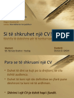 Si Të Shkruhet Një CV!