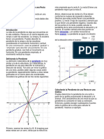 Encontrando La Pendiente de Una Recta