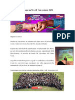 Informe Del CADE Universitario 2019